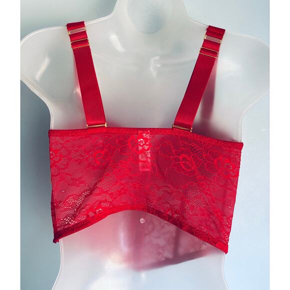 Juicy Couture Corset 36B Red Sexy Lace - Picture 9 of 10